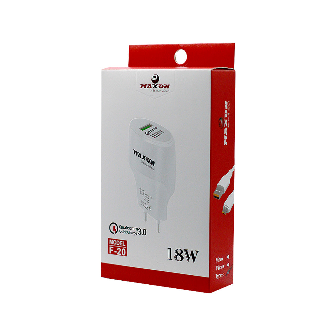F-20 QC 3.0 Fast Charger 18w